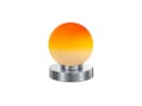 Reality Leuchten LED Nachttischlampe Touch Dimmbar Glas Kugel Orange Bild 2