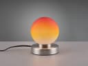 Reality Leuchten LED Nachttischlampe Touch Dimmbar Glas Kugel Orange Bild 3