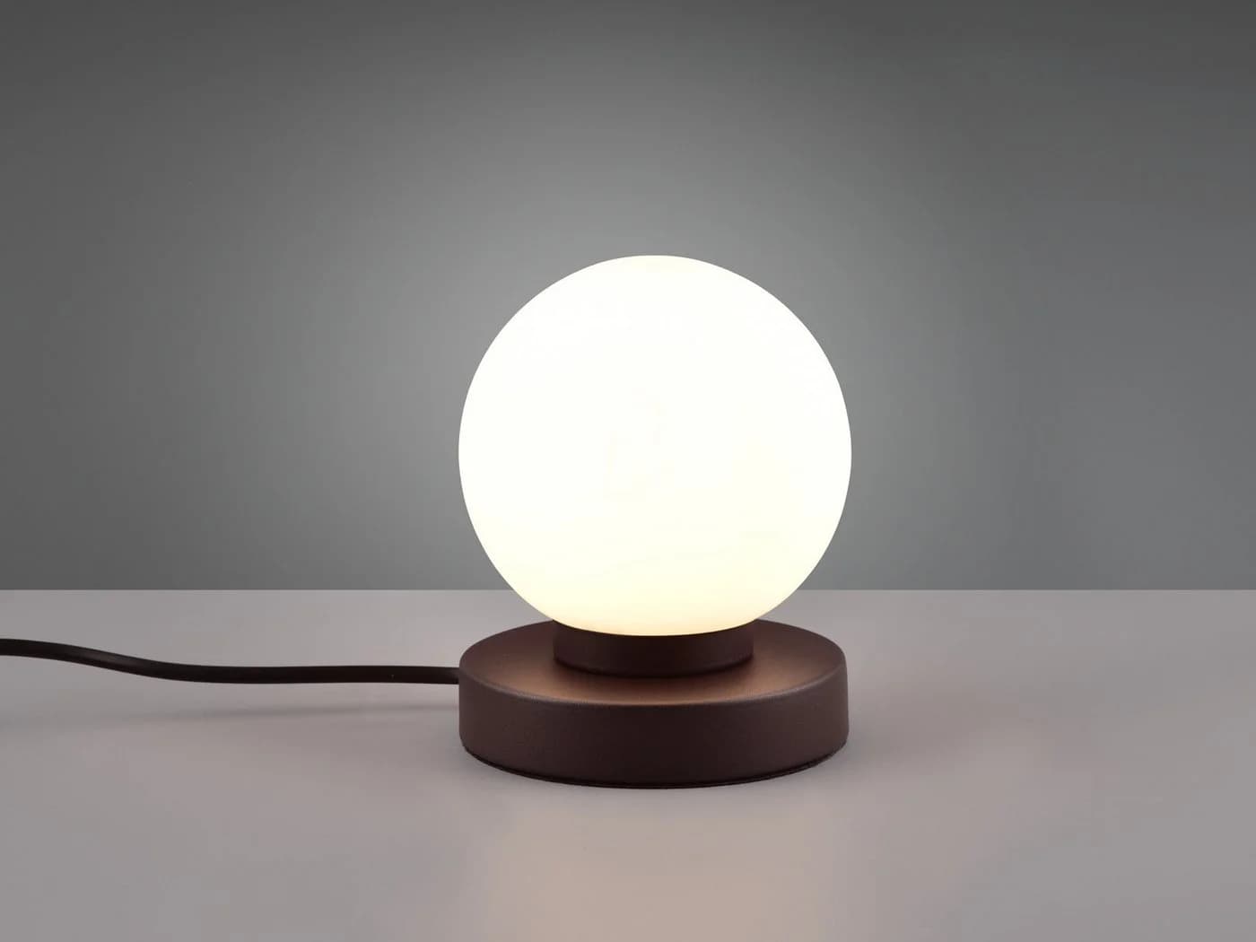 Reality Leuchten LED Nachttischlampe Weiß Rost Dimmbar Touch - Bild 3