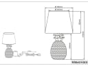 Reality Leuchten LED Tischleuchte Schwarz Gold Ananas-Design Bild 5