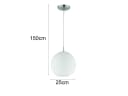 Reality Leuchten LED Pendelleuchte, Dimmfunktion, Warmweiß, Ø25cm Bild 4