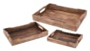 Meinposten Dekotablett Mangoholz Braun mit Juteband-Griffen Bild 2