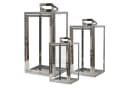 Mojawo Laterne Luxus Edelstahl Laternen 3er Set Bild 1