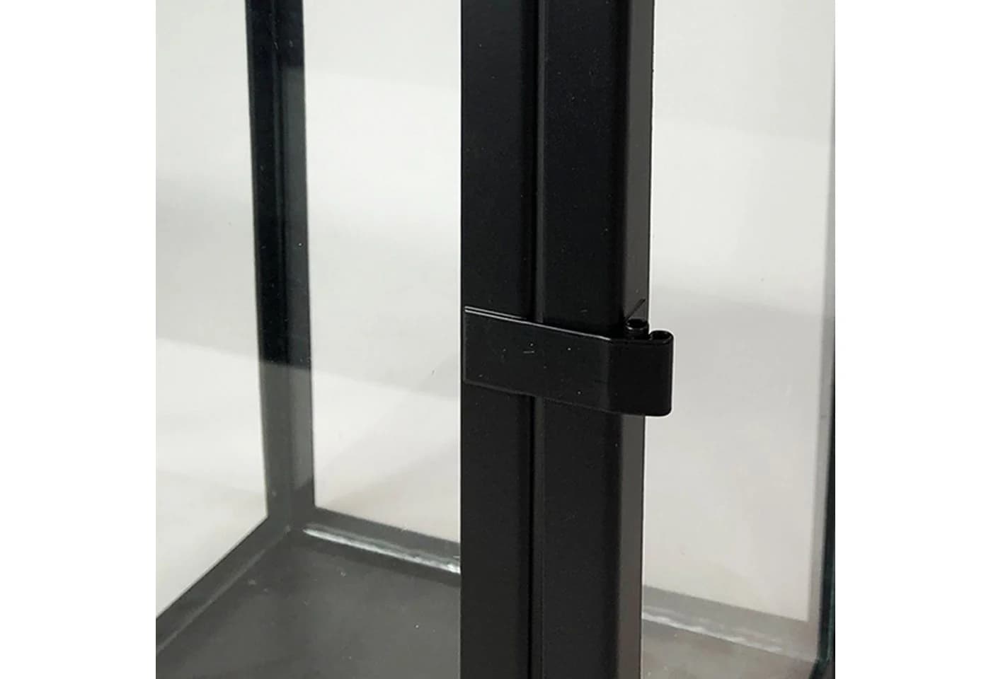 Mojawo Laterne 3er Laternen Set Stalllaterne Windlicht Schwarz Metall - Bild 5