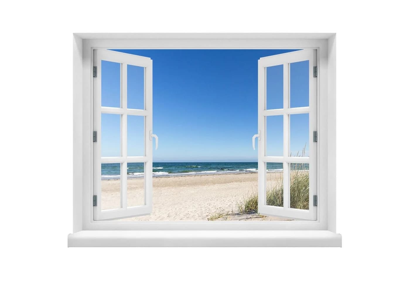 WallSpirit Wandsticker Fensterblick mit Aussicht Selbstklebend Bunt - Bild 2