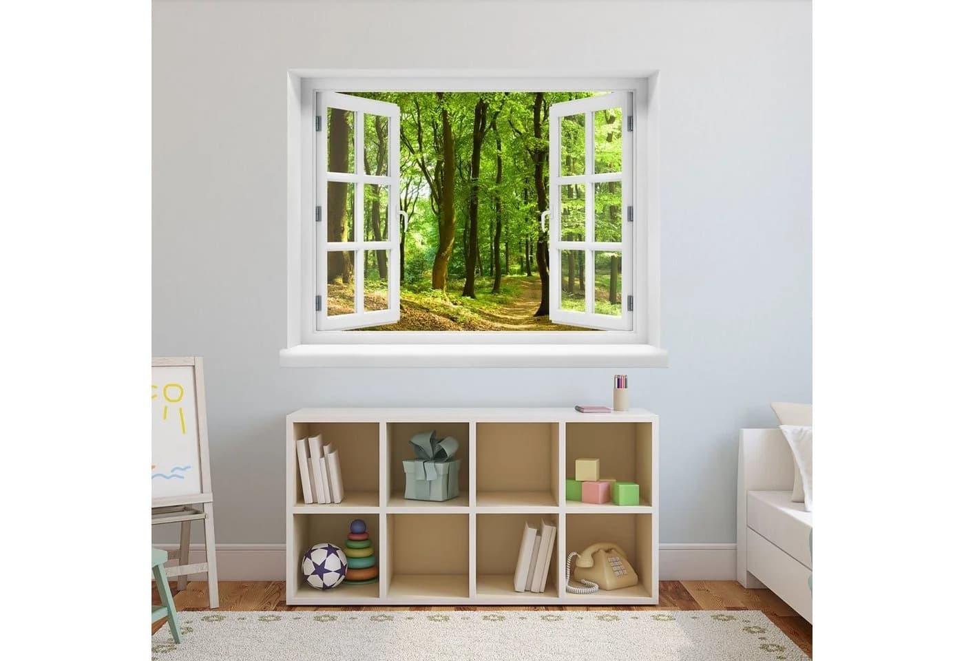 WallSpirit Wandsticker "Fensterblick mit Aussicht" Selbstklebend PVC-frei - Bild 5