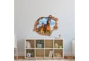 WallSpirit Wandtattoo Wanddurchbruch Pferd mit Fohlen Selbstklebend Rückstandslos Abziehbar Bild 1