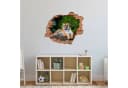 WallSpirit Wandtattoo Wanddurchbruch Tiger Selbstklebend Rückstandslos Abziehbar Bild 4
