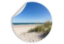 WallSpirit Wandsticker Wandaufkleber rund Ostseedüne Selbstklebend Bild 2