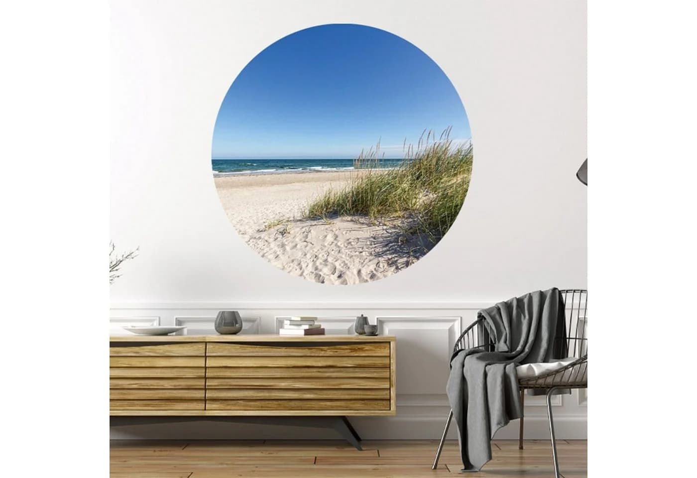 WallSpirit Wandsticker Wandaufkleber rund Ostseedüne Selbstklebend - Bild 5