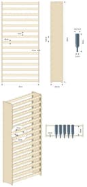 Lenmar Weinregal Massivholz für 135 Flaschen Braun Bild 4