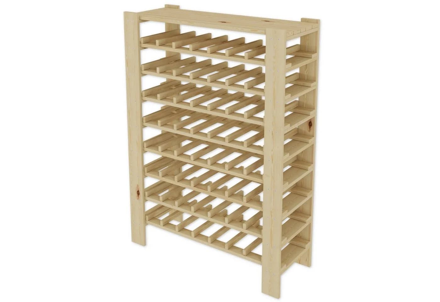 Lenmar Weinregal Holz für 91 Flaschen Natürlicher Holzton - Bild 5