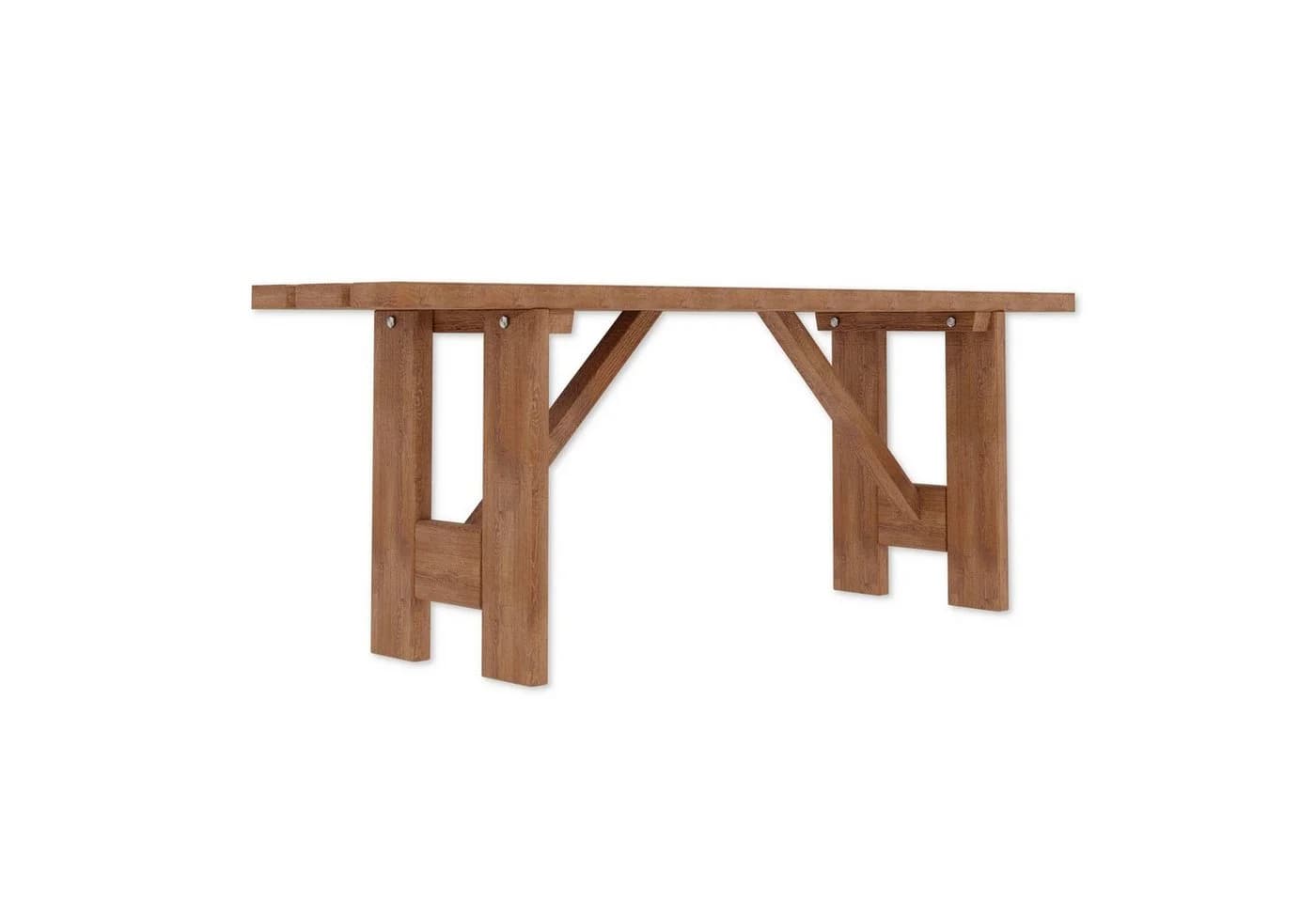 Lenmar Gartenbank Massivholz Kiefer TEAK Braun