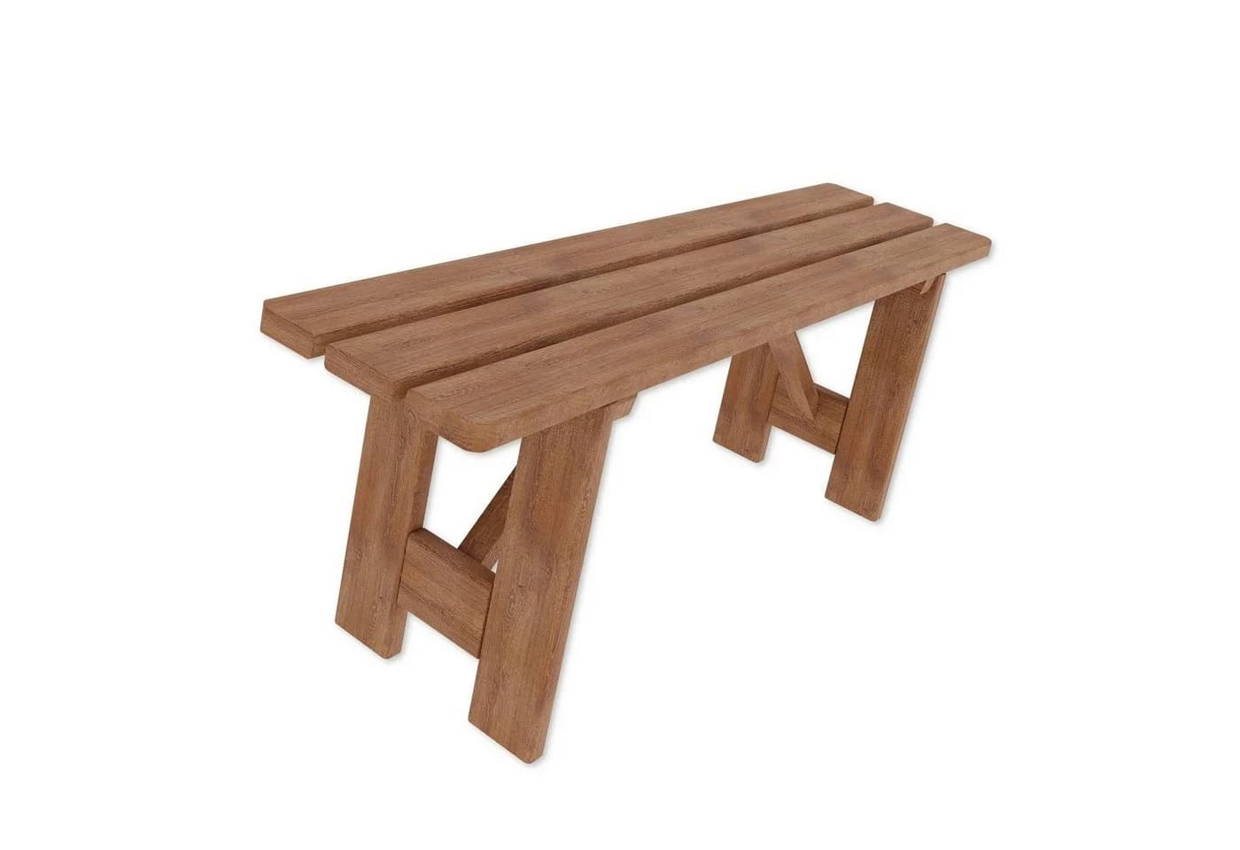 Lenmar Gartenbank Massivholz Kiefer TEAK Braun - Bild 2