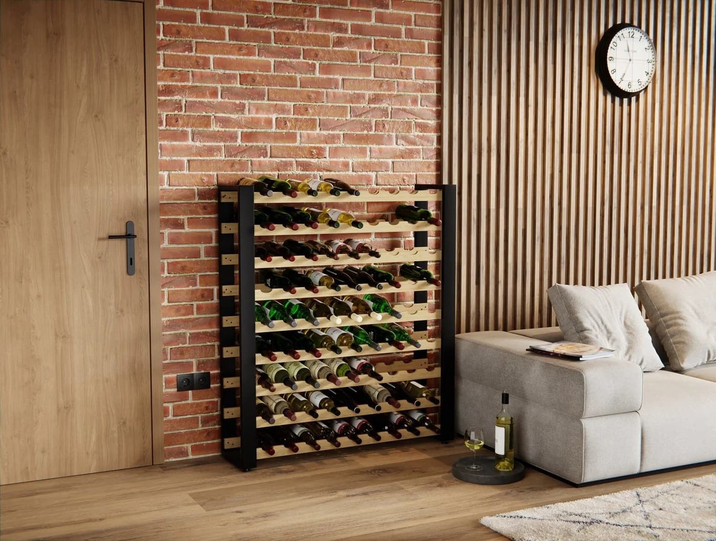 Lenmar Weinregal LOFT Holz Weinflaschenregal Modern Stapelbar - Bild 3