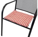 NYVI Stuhlkissen Nizza 2er Set Rot Elegante Steppung Bild 1