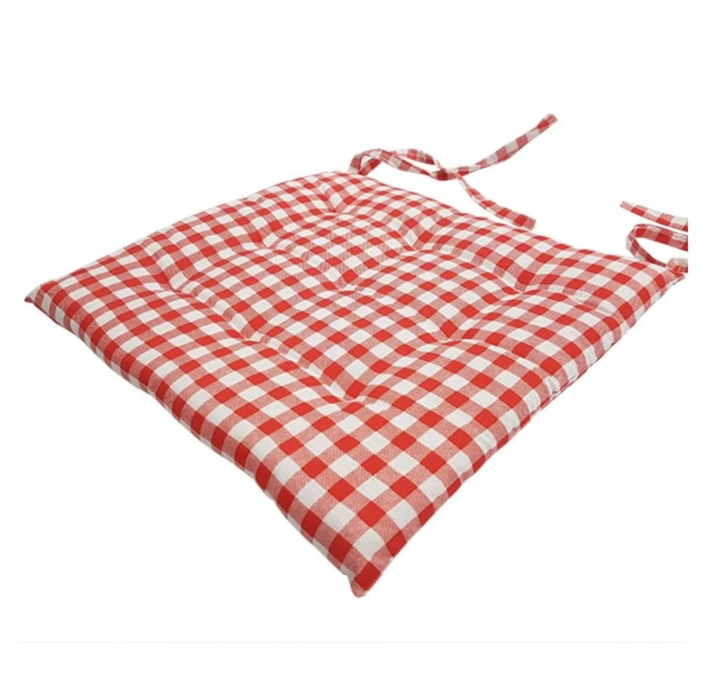 NYVI Stuhlkissen Nizza 2er Set Rot Elegante Steppung - Bild 3