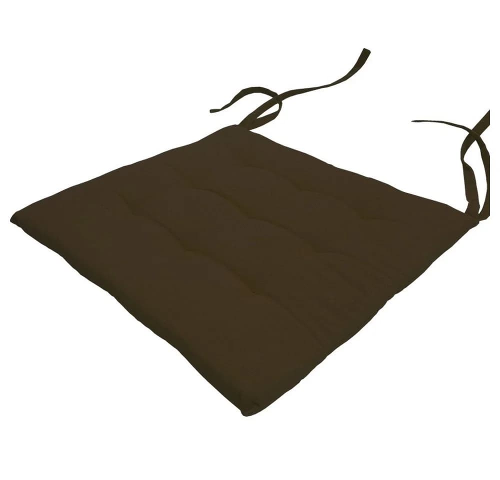 NYVI Stuhlkissen Nizza 2er Set Braun Elegante Steppung