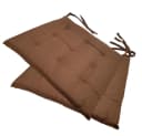 NYVI Stuhlkissen Nizza 2er Set Braun Elegante Steppung Bild 2