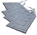 NYVI Stuhlkissen 40x40 cm 4er Set Blau Elegante Steppung Bild 2