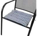 NYVI Stuhlkissen 40x40 cm 4er Set Blau Elegante Steppung Bild 3
