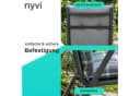 NYVI Barcelona Hochlehnerauflage 6er Set Schwarz Floral UV-fest Bild 5