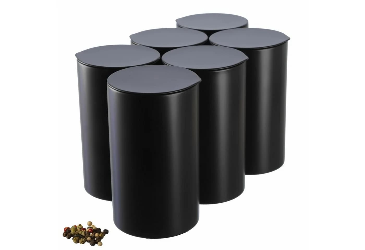 DOSENRITTER Vorratsdose RUBA Schwarz 6er-Set - Bild 2