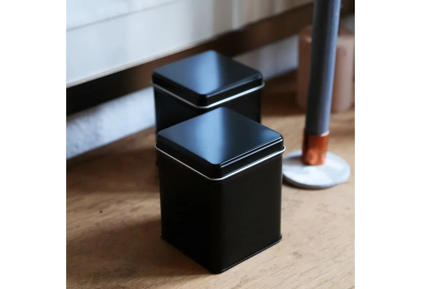 DOSENRITTER Teedose WATSON 6-tlg. Schwarz Aromadicht Stapelbar - Bild 5