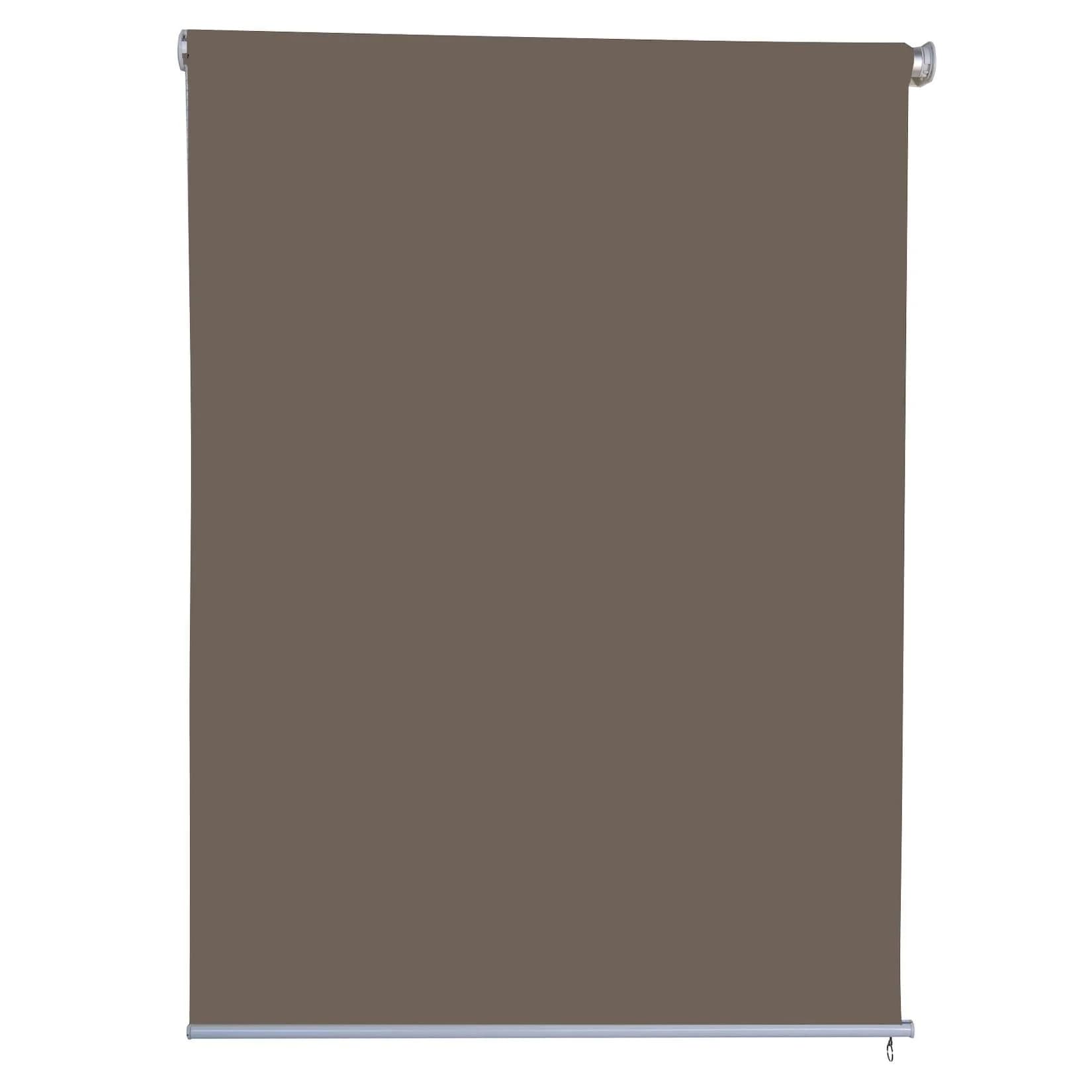 Vertikalmarkise Sichtschutzrollo Außenrollo 1.6x2.3m Braun Garten Terrasse Wärmeschutz Verdunklung