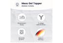 Meos Gel-Schaum Topper 6 cm Orthopädisch Druckentlastend Weiß Bild 5