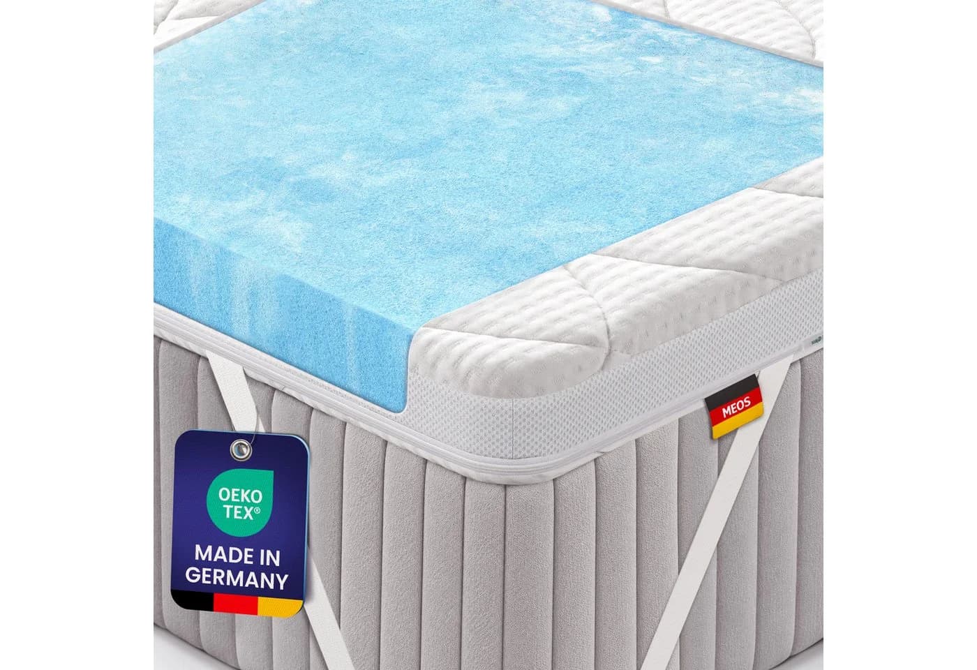 Meos Gel-Schaum Topper 8 cm Weiß Atmungsaktiv - Bild 2