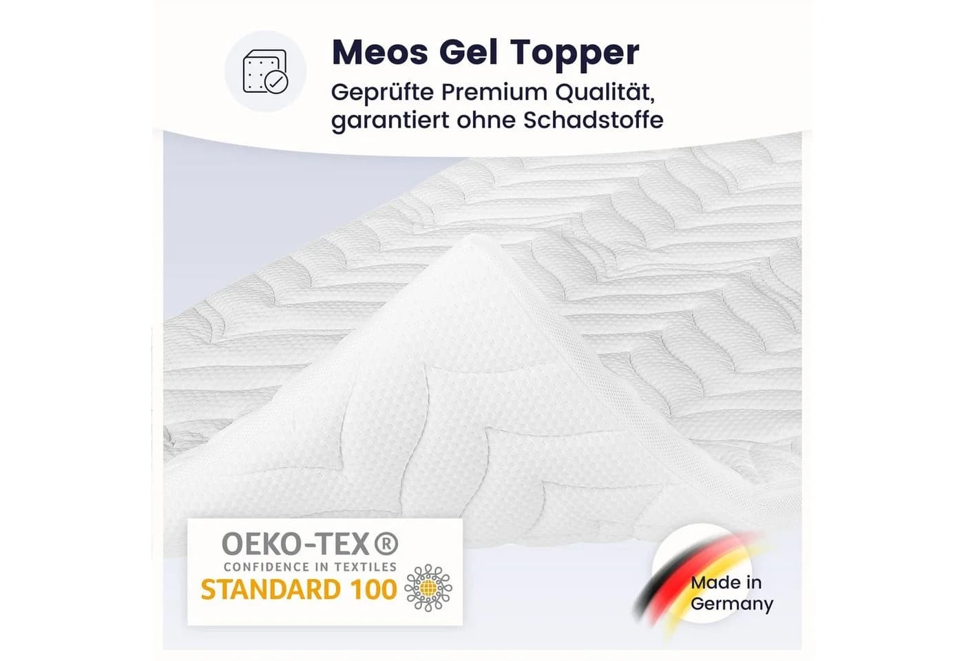Meos Gel-Schaum Topper 180x200 cm Druckentlastend - Bild 4
