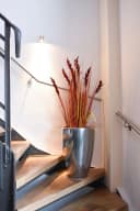 VIVANNO Bodenvase OPALA Rund Silbermetallic Hochglanz Bild 4