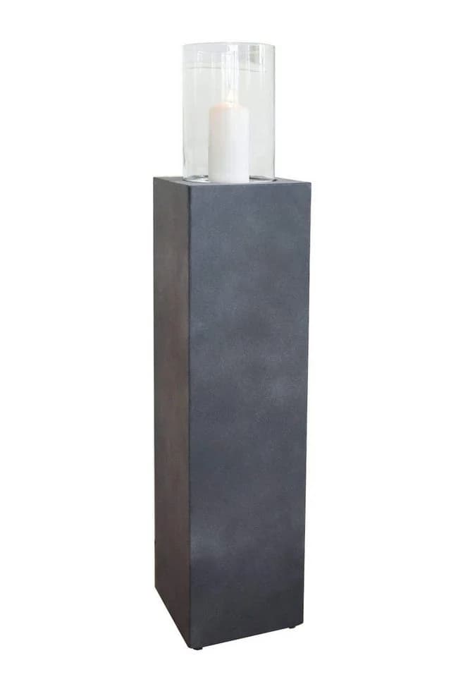 VIVANNO Bodenwindlicht LUMIRA Felsgrau Fiberzement mit Glas - Bild 2