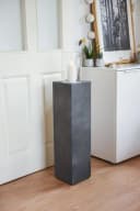 VIVANNO Bodenwindlicht LUMIRA Felsgrau Fiberzement mit Glas Bild 3