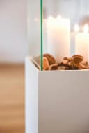 VIVANNO Bodenwindlicht CANDELA Rechteckig Weiß Matt Bild 5