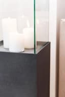 VIVANNO Bodenwindlicht CANDELA Rechteckig Zementgrau Matt Fiberzement Bild 3