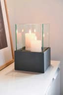 VIVANNO Windlicht CANDELITA Rechteckig Anthrazit Matt Fiberglas Bild 3