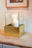 VIVANNO Windlicht CANDELITA Rechteckig Blattgold Hochglanz Bild 1