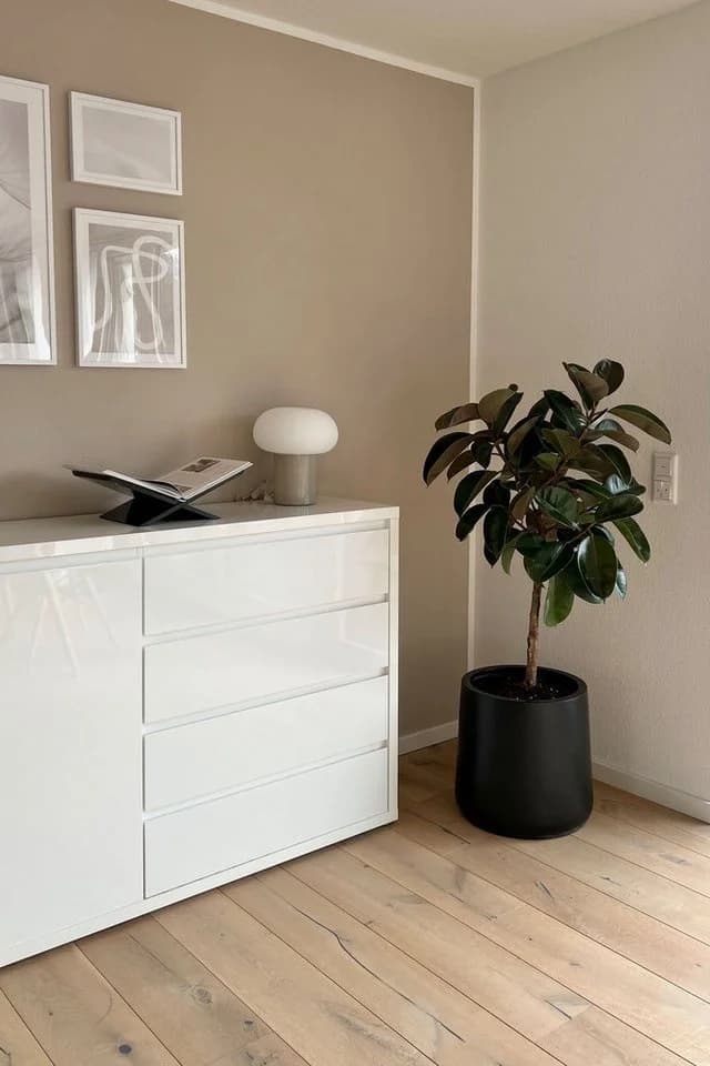 VIVANNO Blumentopf VEKRA Schwarz Matt Fiberglas - Bild 5