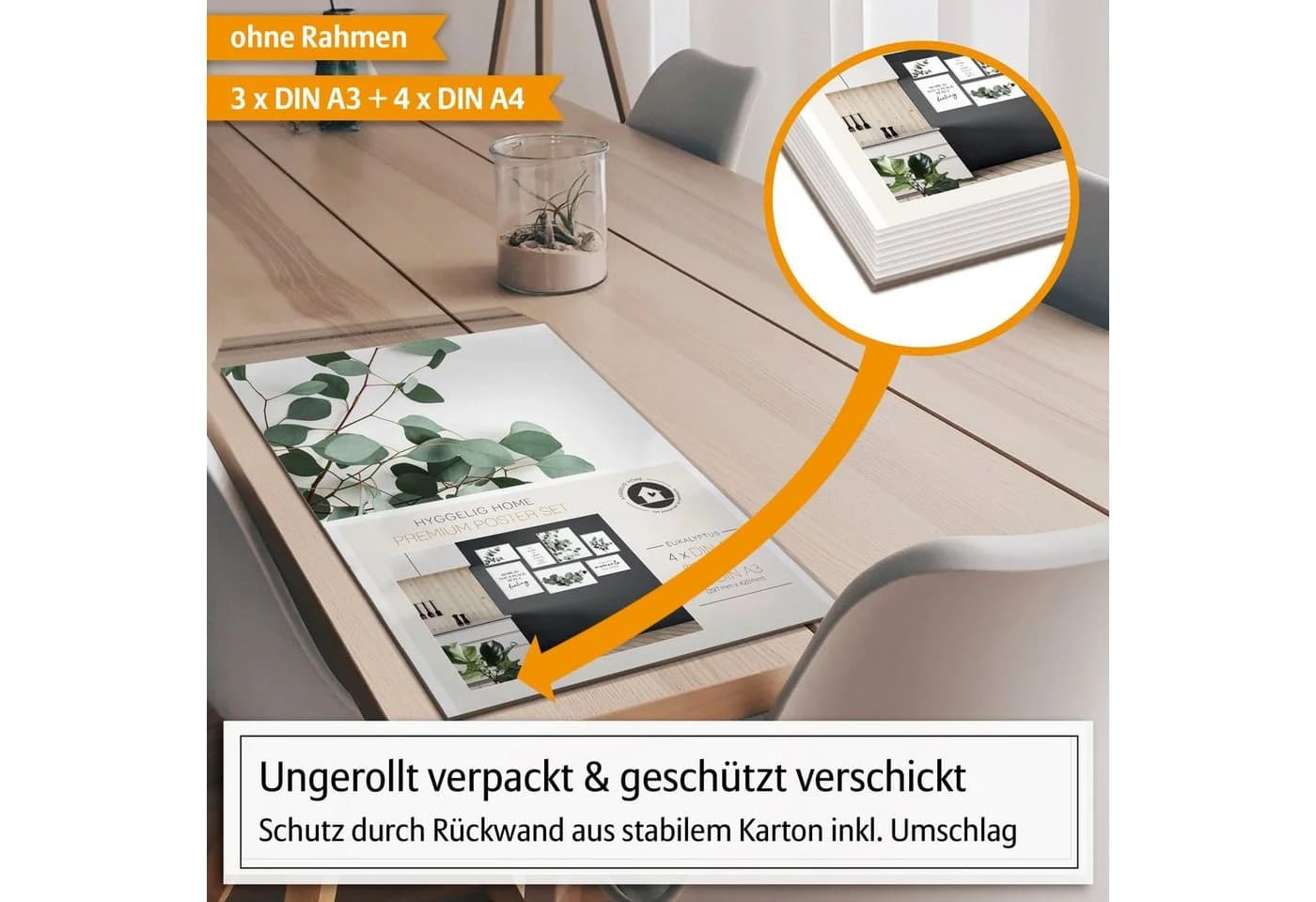 Hyggelig Home Poster Set Eukalyptus 7-tlg. Premium Wandbilder Collage - Bild 5