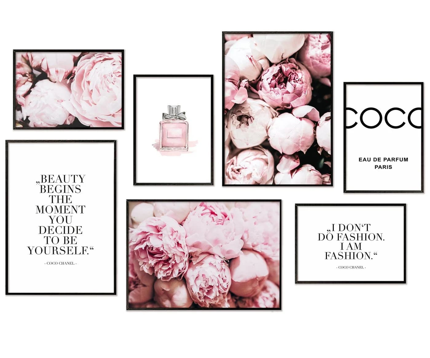 Hyggelig Home Poster Coco - Premium Poster Set 7-tlg. Wandbilder Pfingstrosen, Fashion - Bild 2