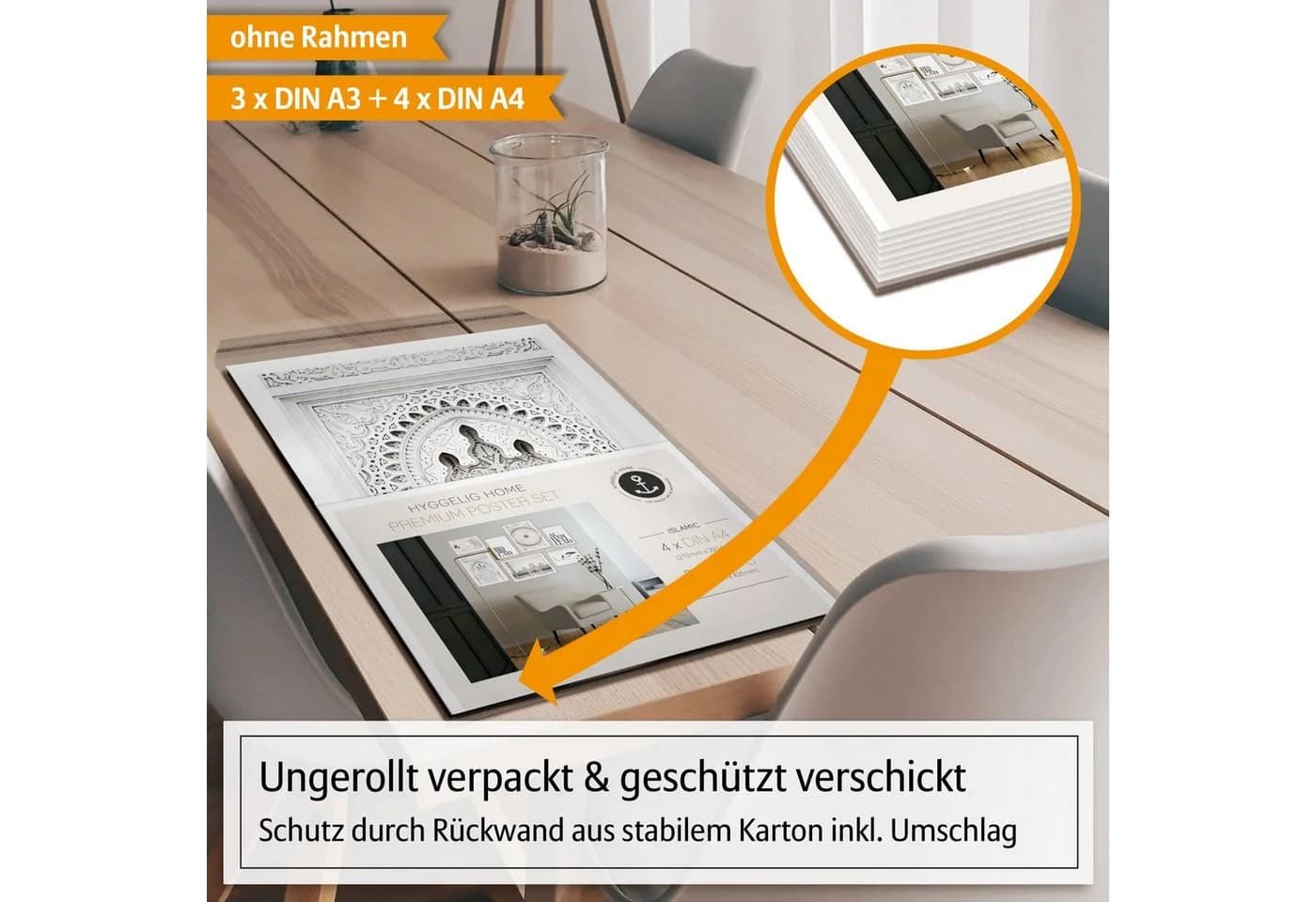 Hyggelig Home Poster Set 7-tlg. Arabisch Moschee Kalligrafie Premium - Bild 5