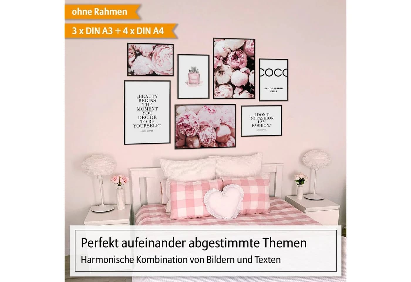 Hyggelig Home Poster Coco - Premium Poster Set 7-tlg. Collage Beauty