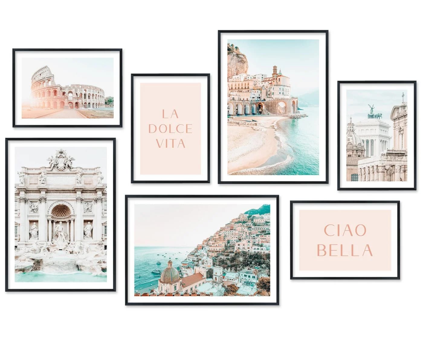 Hyggelig Home Poster Set La Dolce Vita 7-tlg. Italien Collage Rom - Bild 2