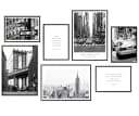 Hyggelig Home Poster Set New York 7-tlg. Schwarz-Weiß Collage Bild 2