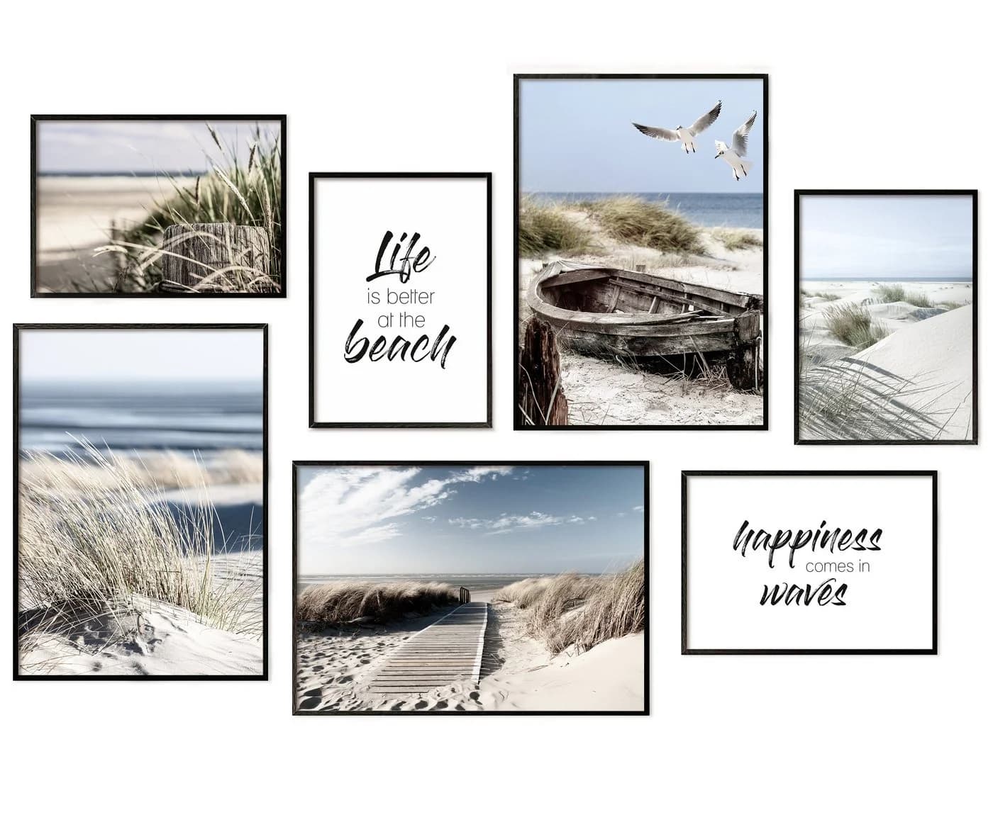 Hyggelig Home Poster Strand - Premium Poster Set 7 Wandbilder Ocean, Meer - Bild 2
