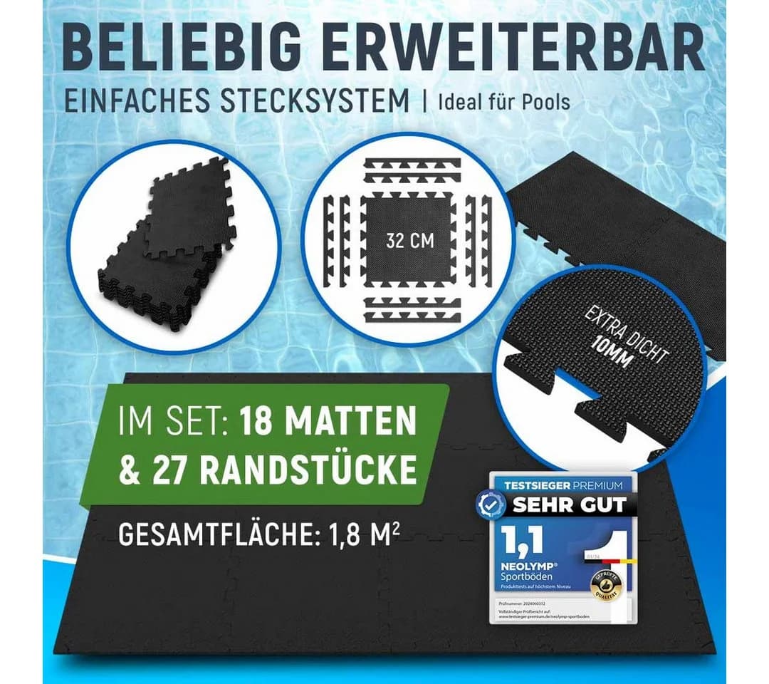 NEOLYMP Whirlpoolmatte Robuste Bodenschutzmatte EVA Matte Studioqualität Anti-Rutsch - Bild 5
