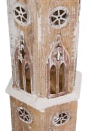 Spetebo LED Holz Windmühle 20 LED Winteroptik Bild 3