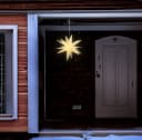 Spetebo LED Weihnachtsstern Deko Leuchte 35cm Timer Warmweiß Bild 1